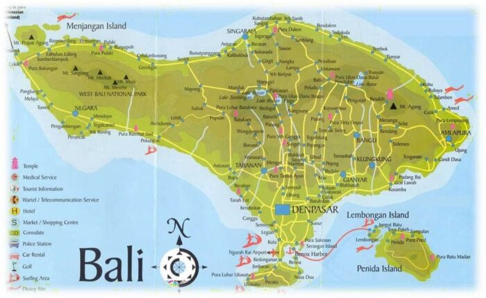 Mapa Bali - Viajes GoPro